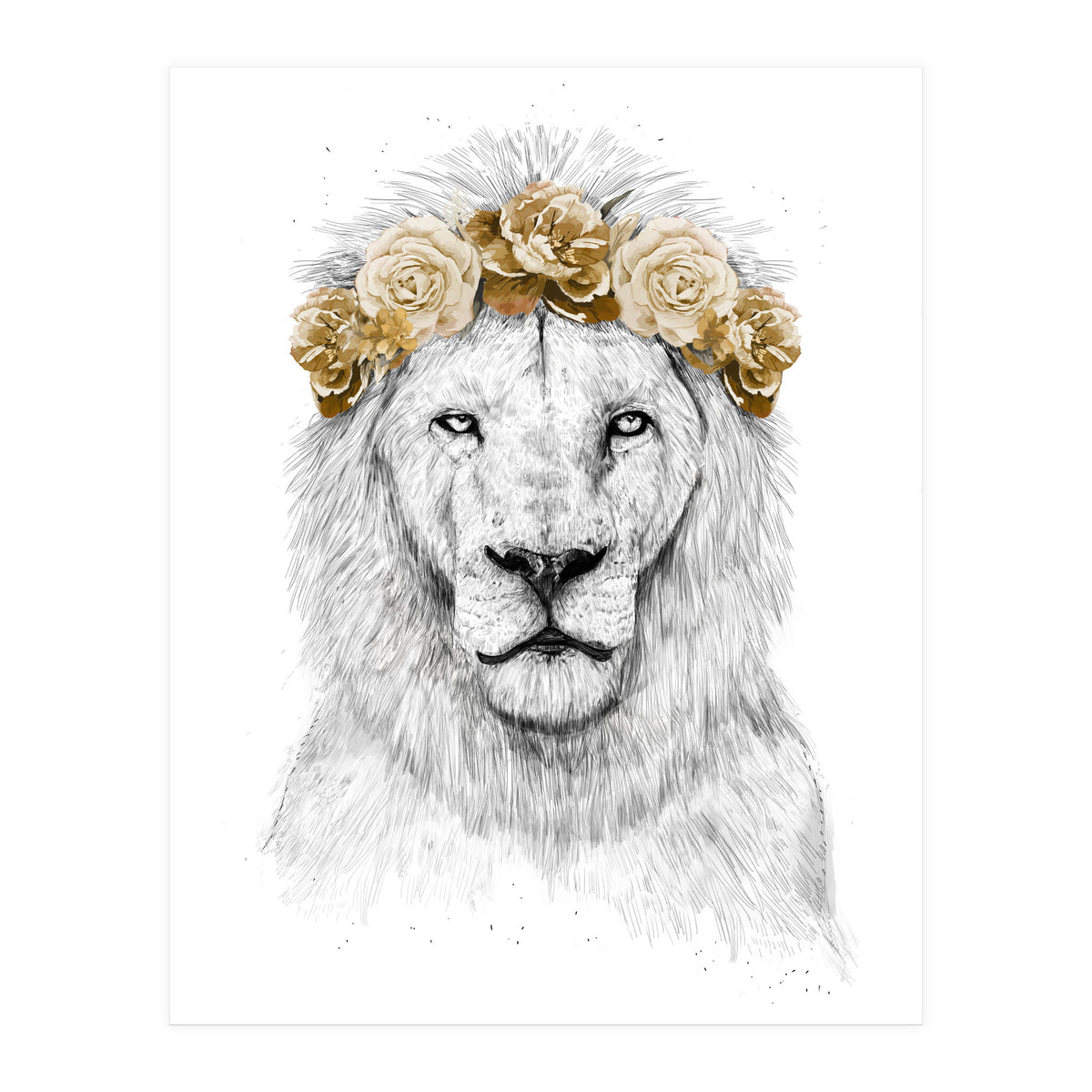 Festival Lion (color version) (Print Only)