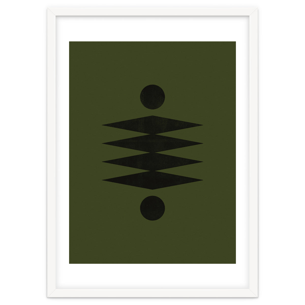 Mid-Century Modern No.19 - Woodblock Print