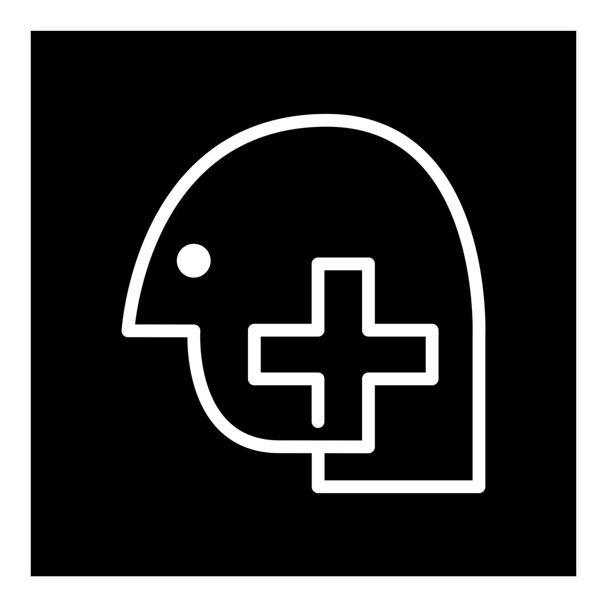 Head Plus_Black (Print Only)