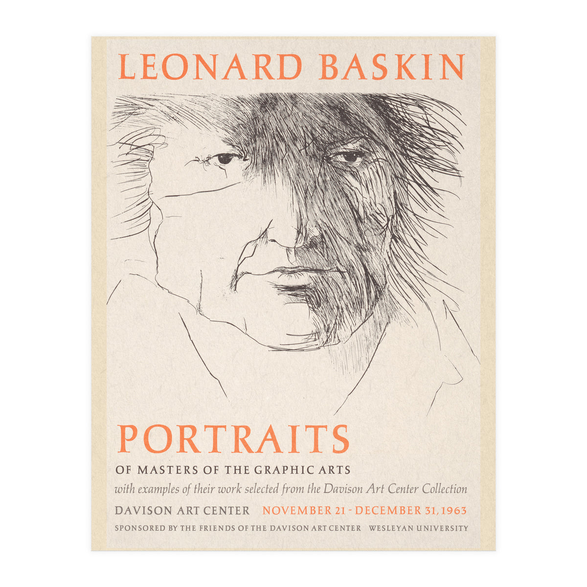 Leonard Baskin Portraits Exhibition (Print Only)