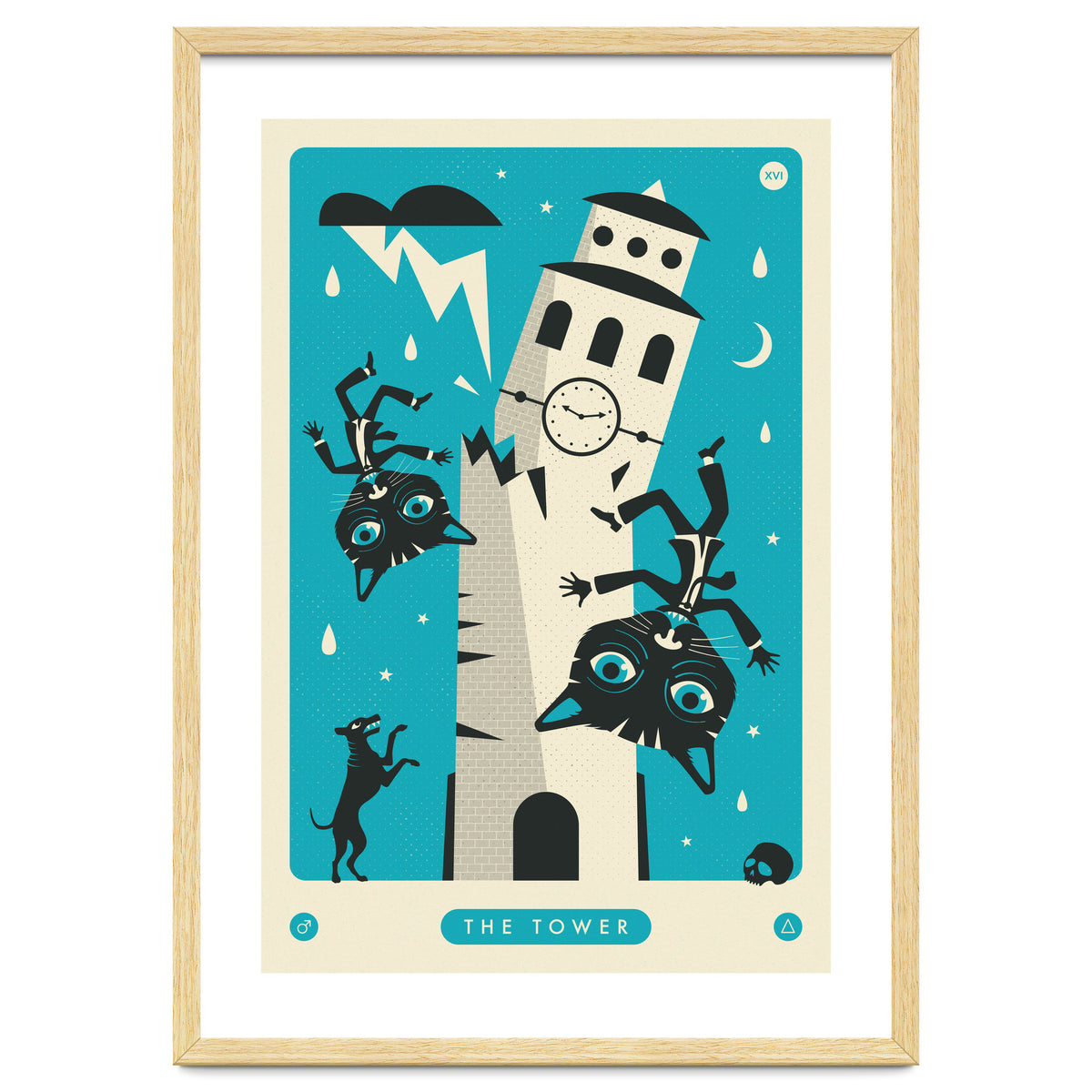 TAROT CARD CAT: THE TOWER