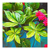 Bloom Like Never Before, Botanical Nature Jungle Plants, Bohemian Floral Blossom Forest Painting (Print Only) thumbnail