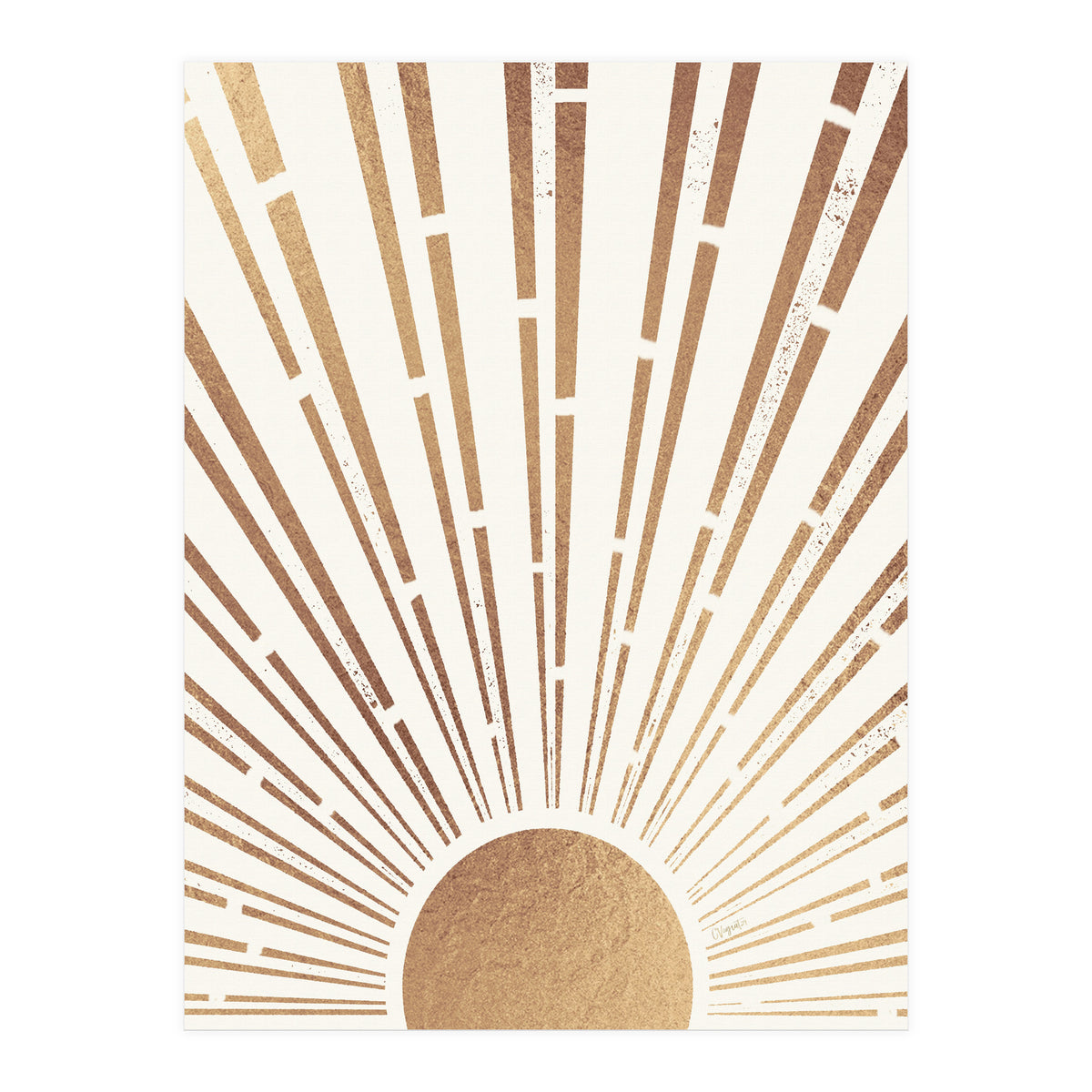 Sun Shines Inside You Gold (Print Only)