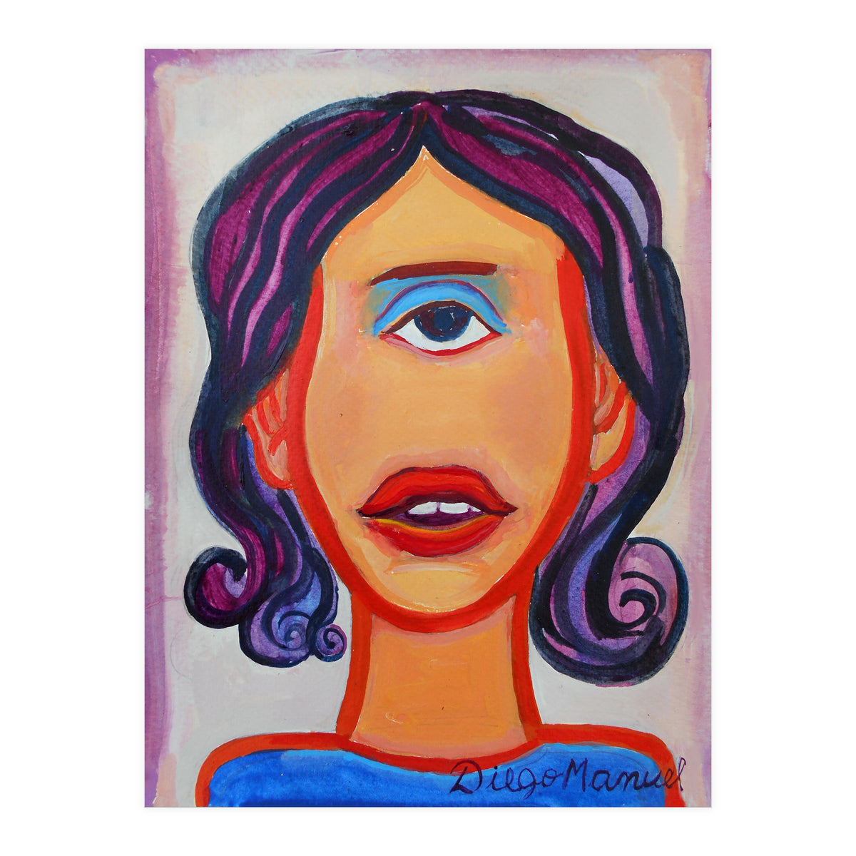 Cabeza De Mujer (Print Only)