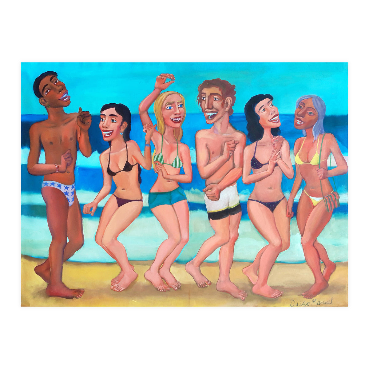 Fiesta En La Playa 4 (Print Only)