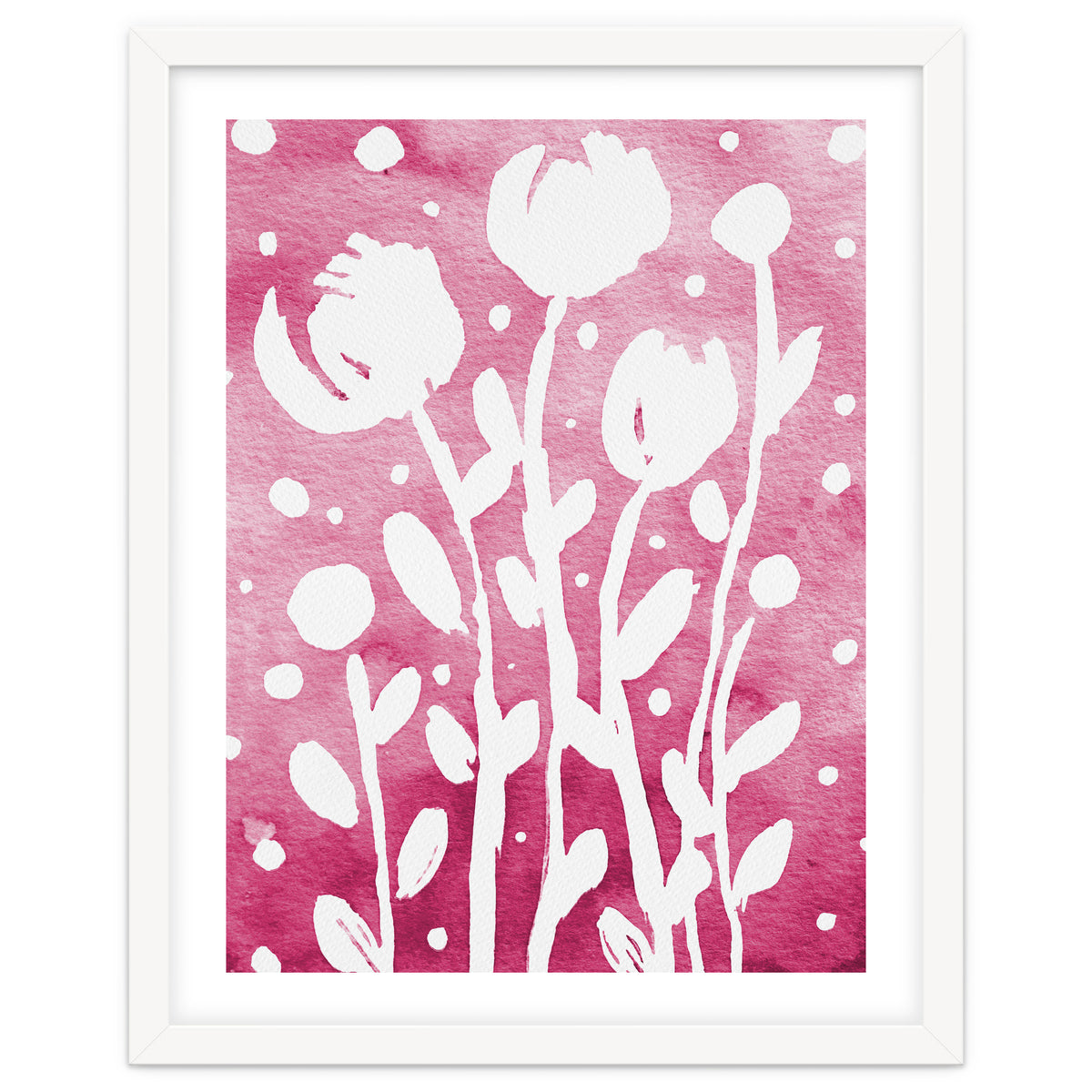 Abstract Flowers Pink