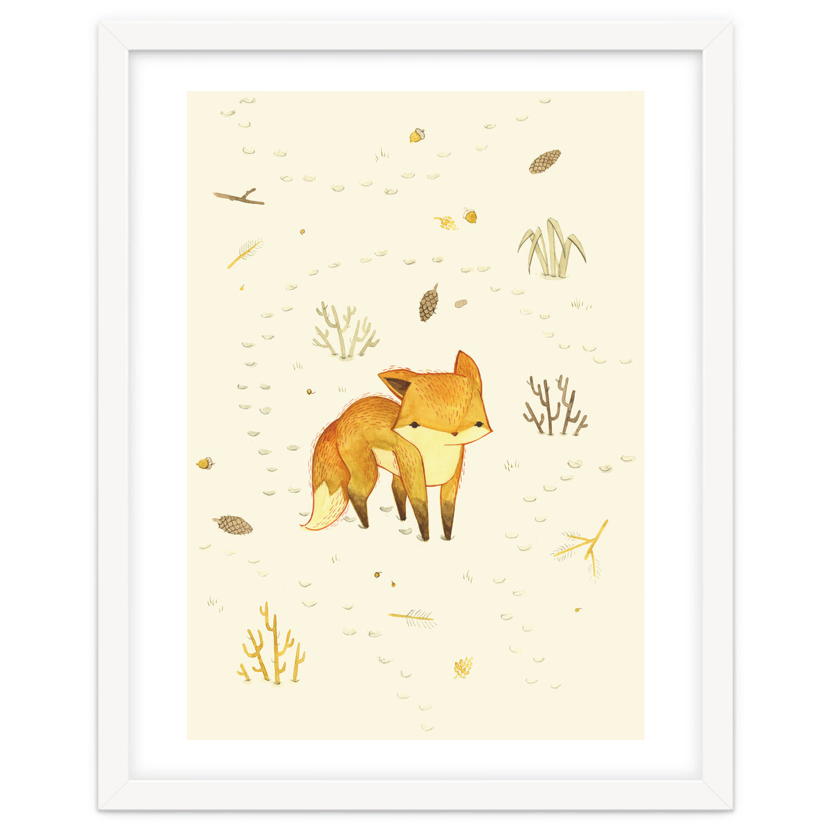 Lonely Winter Fox