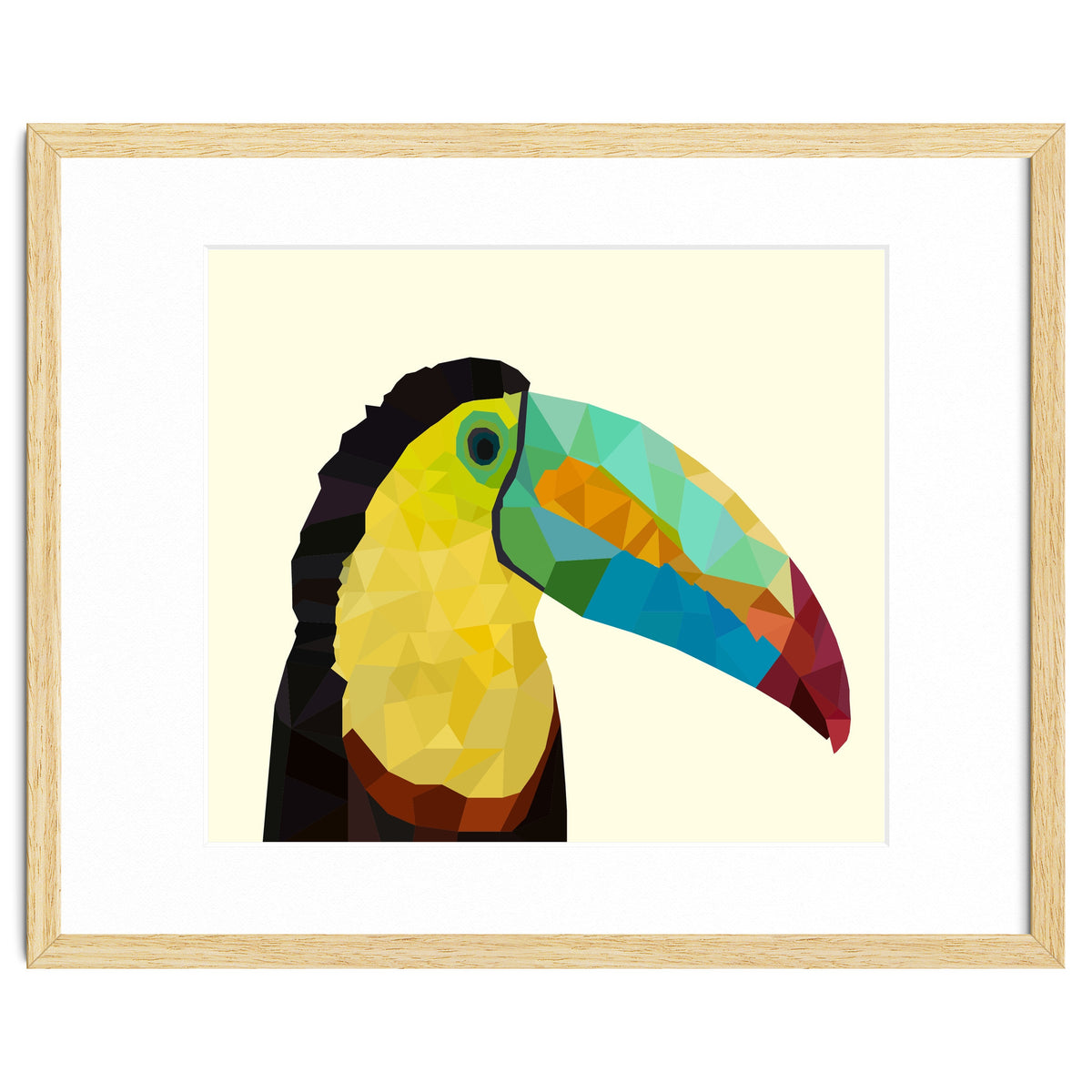 Toucan Bird Low Poly Art