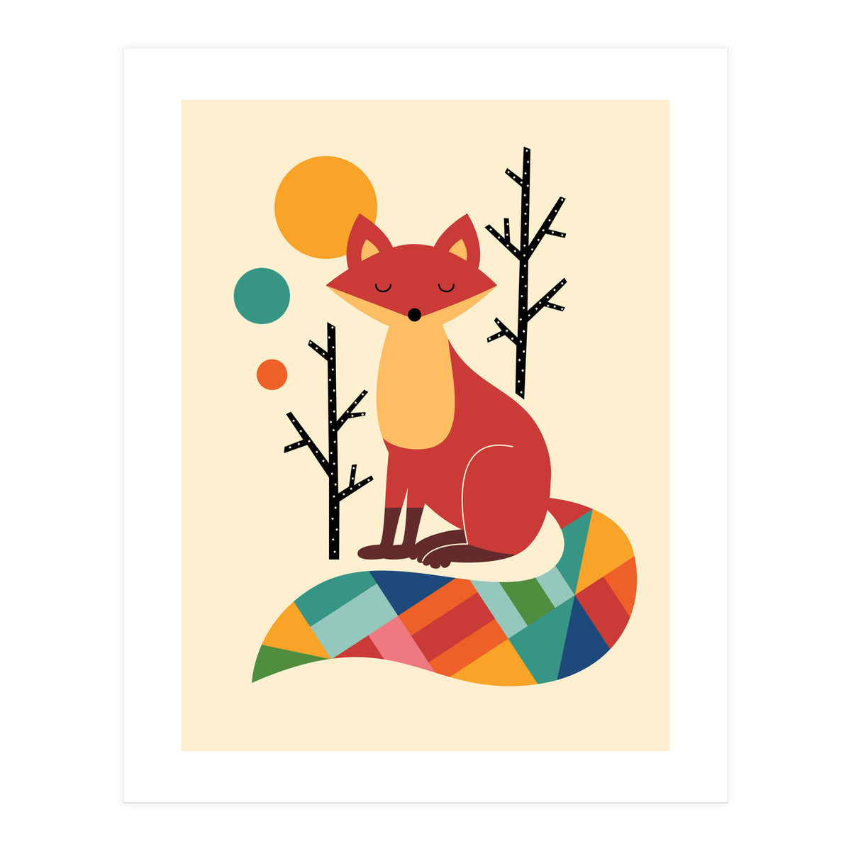 Rainbow Fox (Print Only)