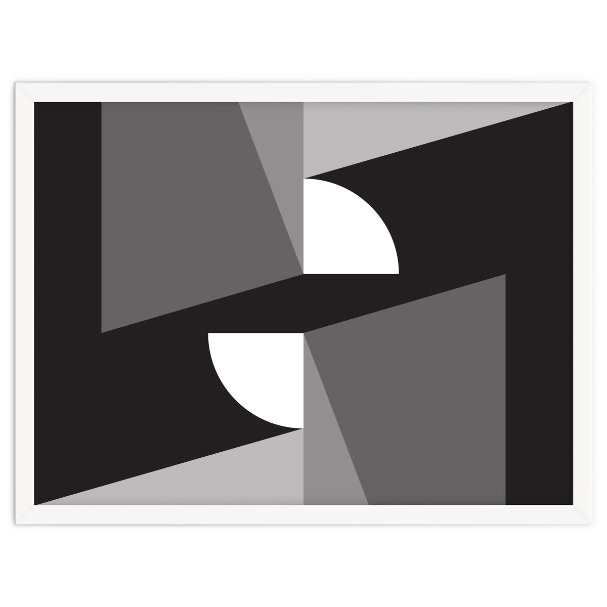 Geometric Shapes No. 11 - monochrome