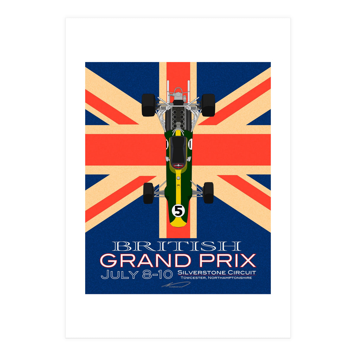 British Grand Prix poster (Print Only)