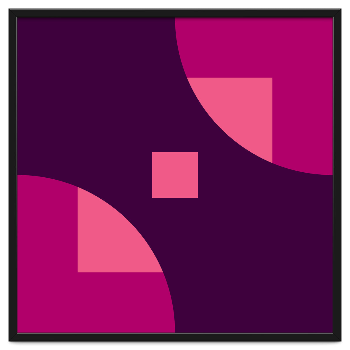 Geometric Shapes No. 1 - purple & pink squares