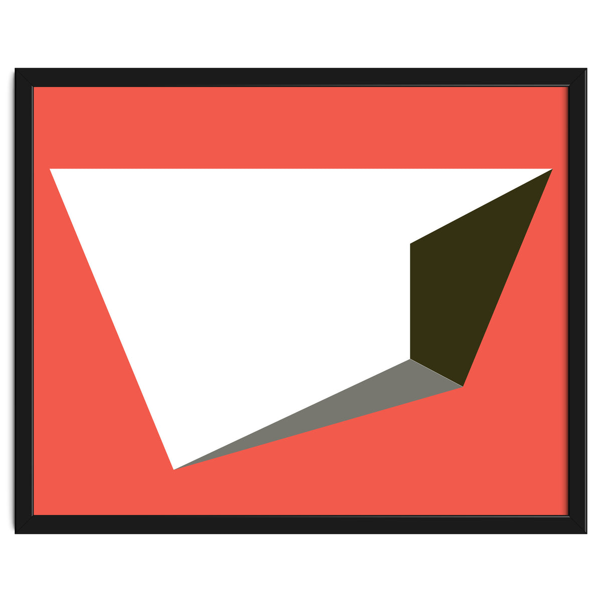 Geometric Shapes No. 81 - pink, grey, black & white