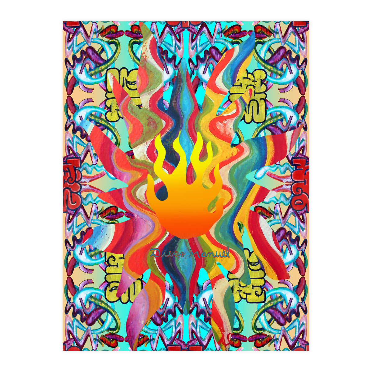 Fuego Y Graffiti 42 (Print Only)