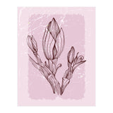Magnolia Simple Minimal Geometric - Boho Botanical Leave (Print Only) thumbnail