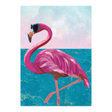 Flamingo on holiday (Print Only) thumbnail