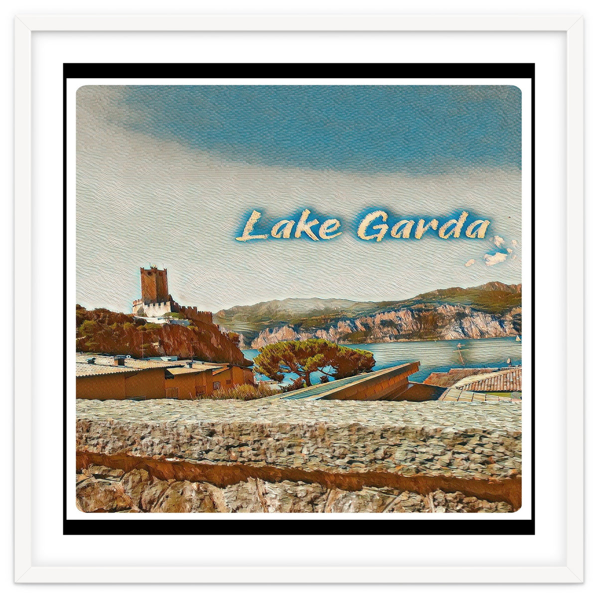 Malcesine Castle On Lake Garda