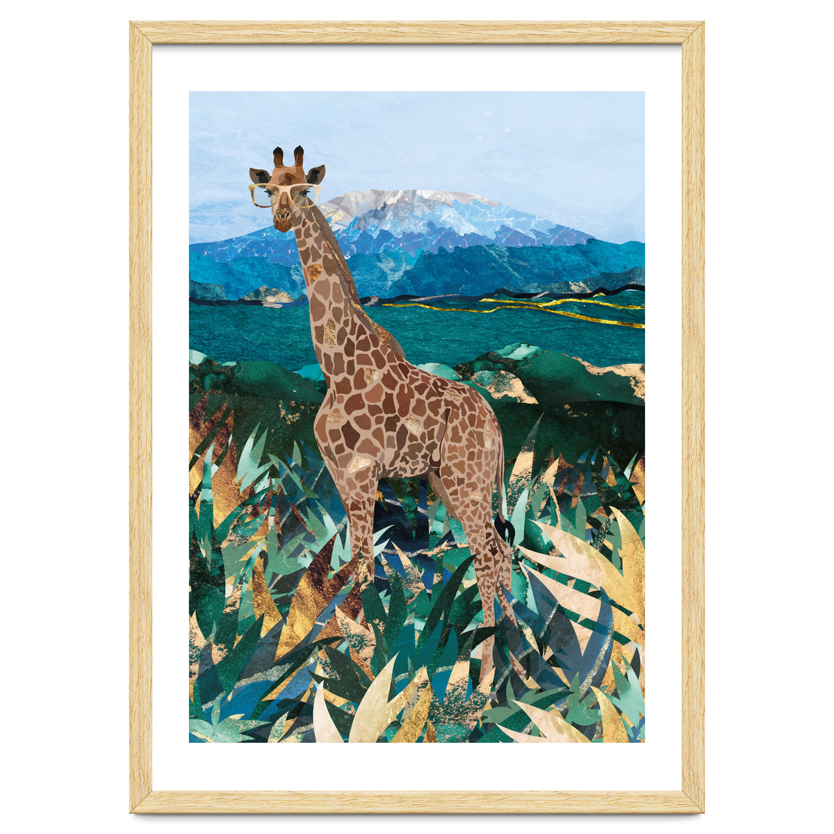 Giraffe in the tropical savanna