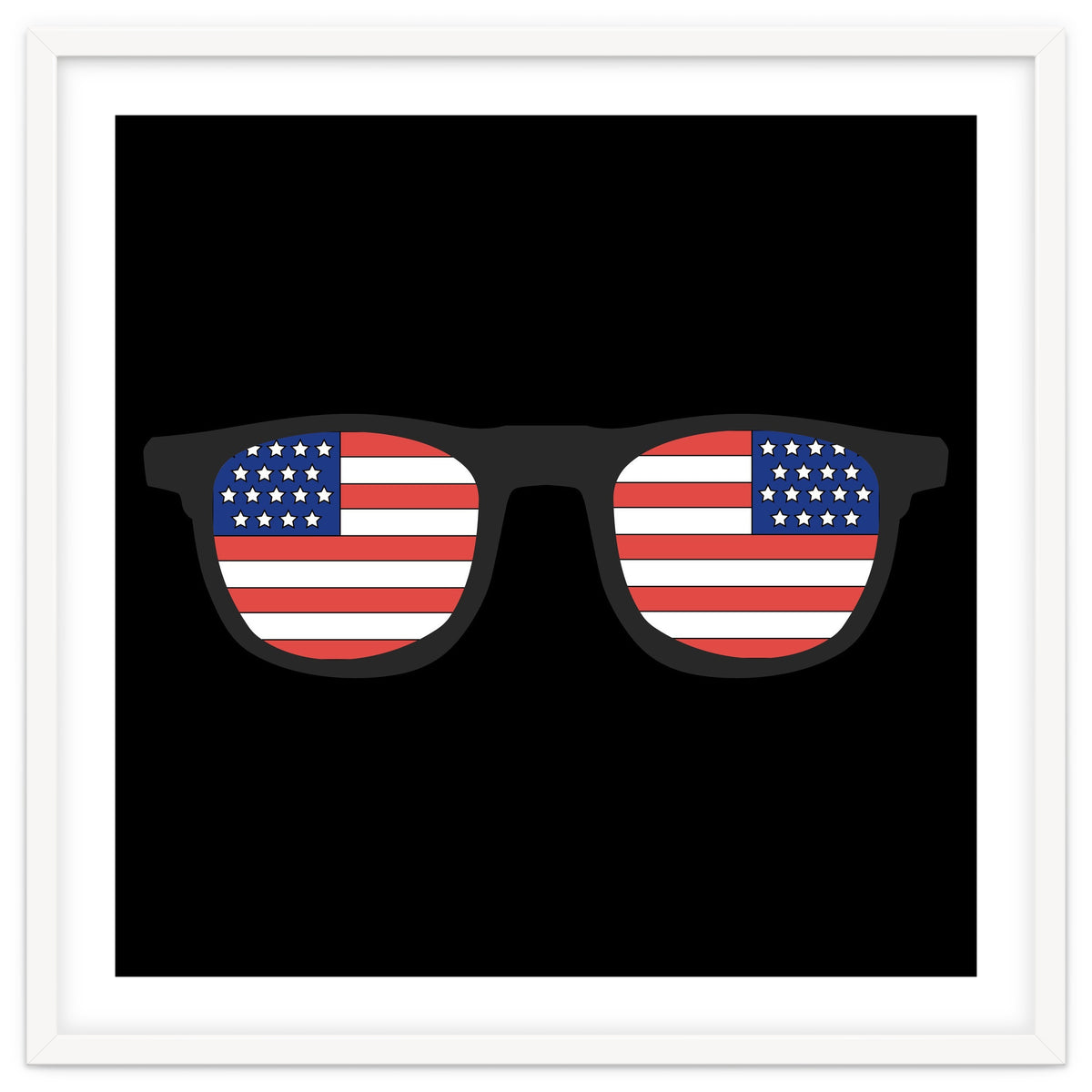 4th Of July, USA Glasses.
