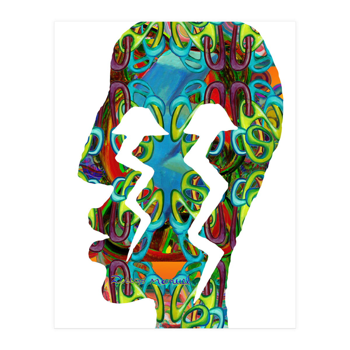 Perfil Con Rayos 4  (Print Only)