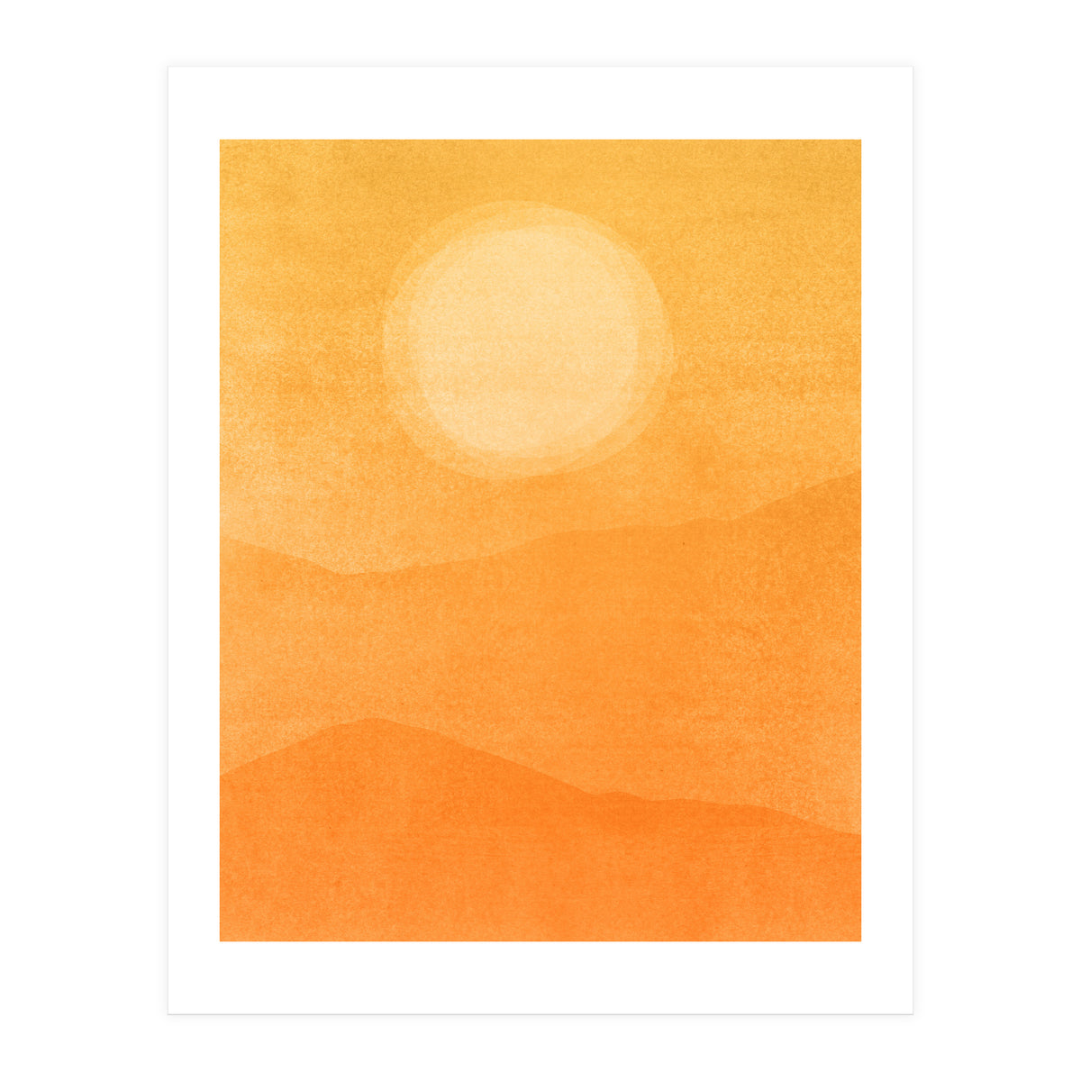 Golden Afternoon Abstract (Print Only)