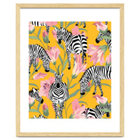 Striped For Life | Zebra Mango Forest | Modern Bohemian Wildlife Jungle | Botanical Nature