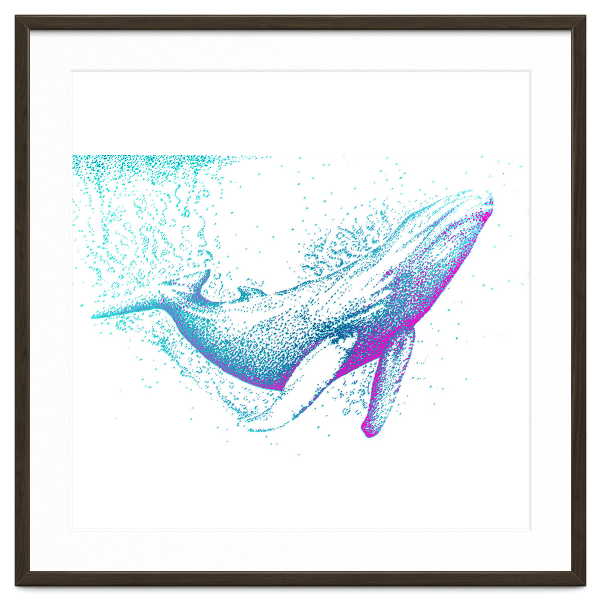 Diving Blue Whale