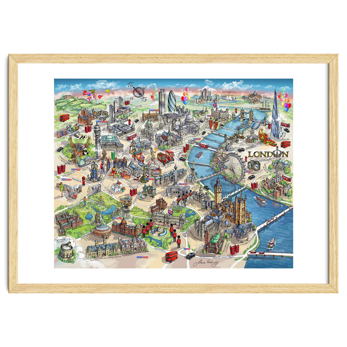 London Map Illustration