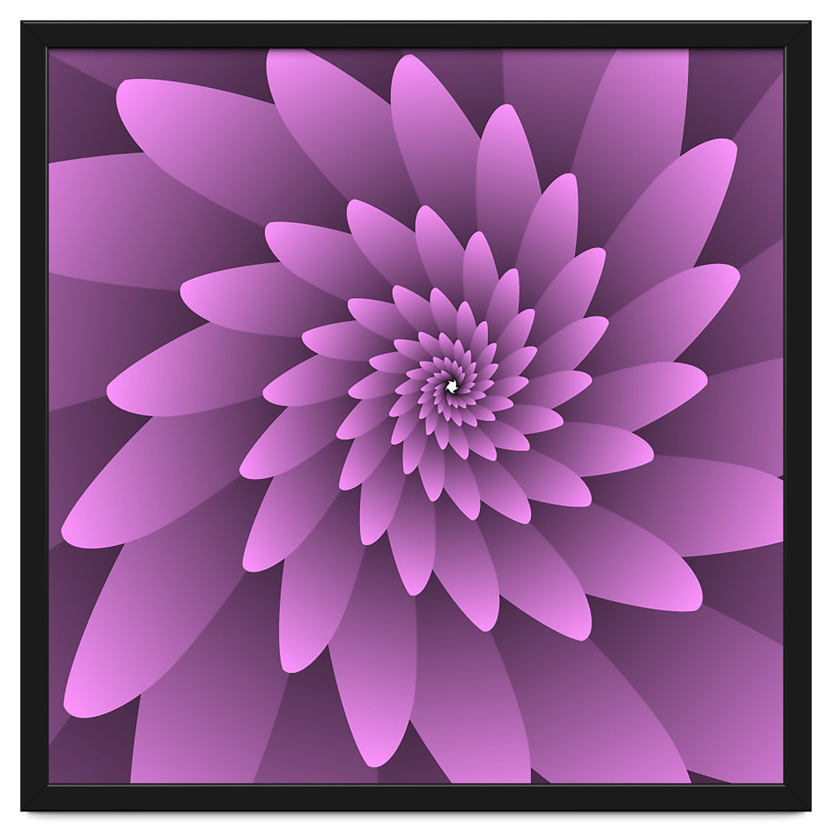 3 D Floral Modern Pink Art