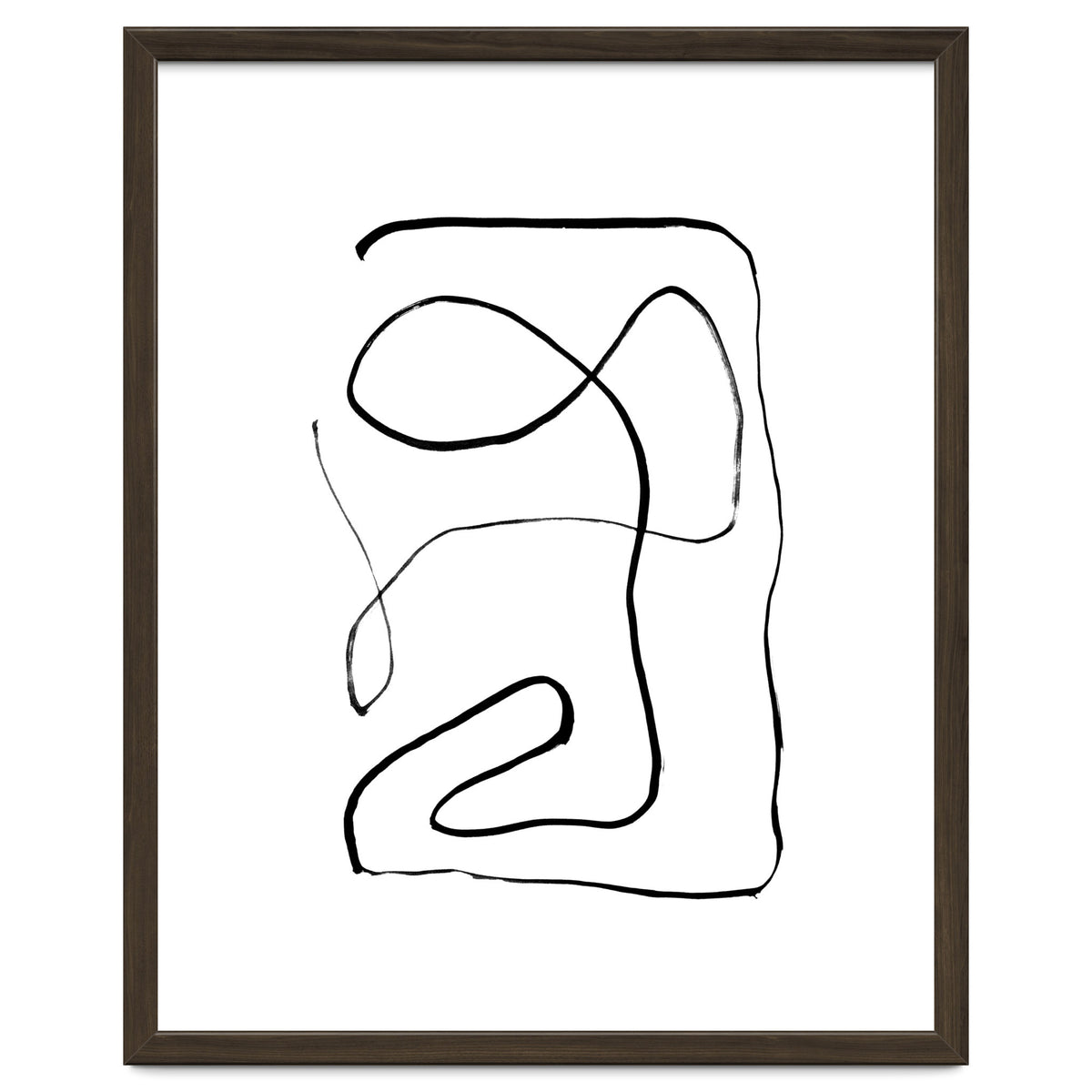 Mid-Century Line Art Print #2