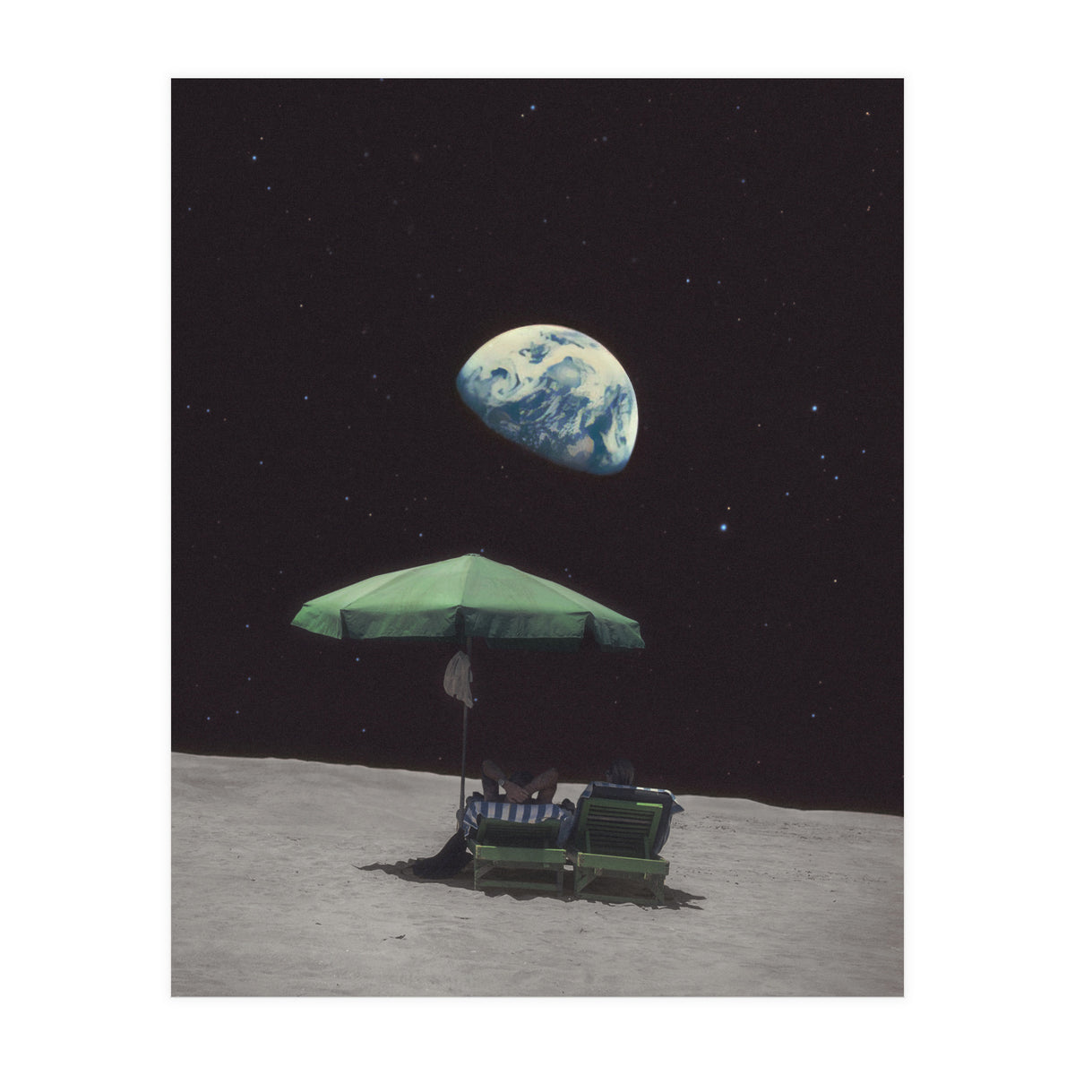 She said she loves the moon (Print Only)