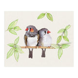 Sweet couple of zebra finches (Print Only) thumbnail