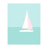Minimal Sailboat - Turquoise Coast (Print Only) thumbnail