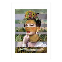 Frida Kahlos Self Portrait With (Print Only)