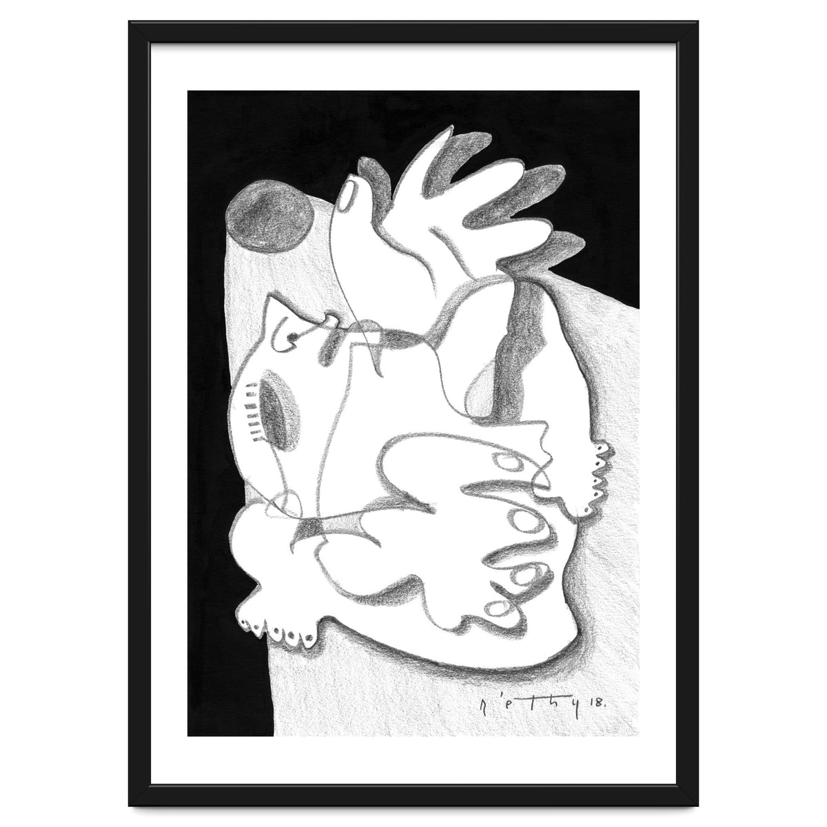 Dying in the Spotlight - b&w