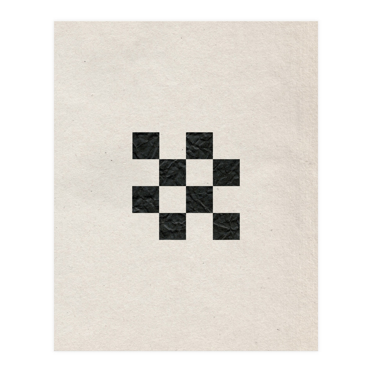 Monochrome chess board (Print Only)