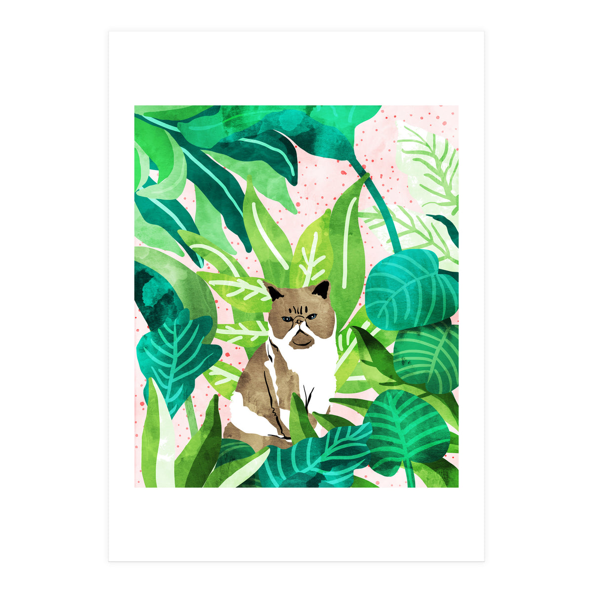 Tropical Glam Cat (Print Only)