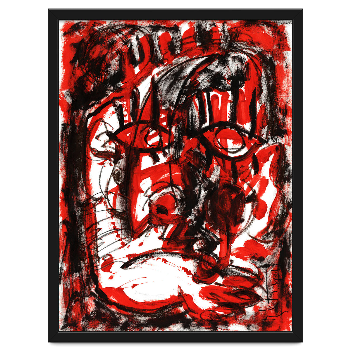 Anger - white background