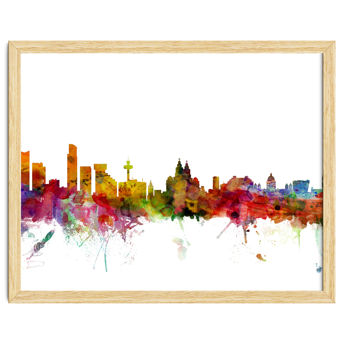 Liverpool England Skyline