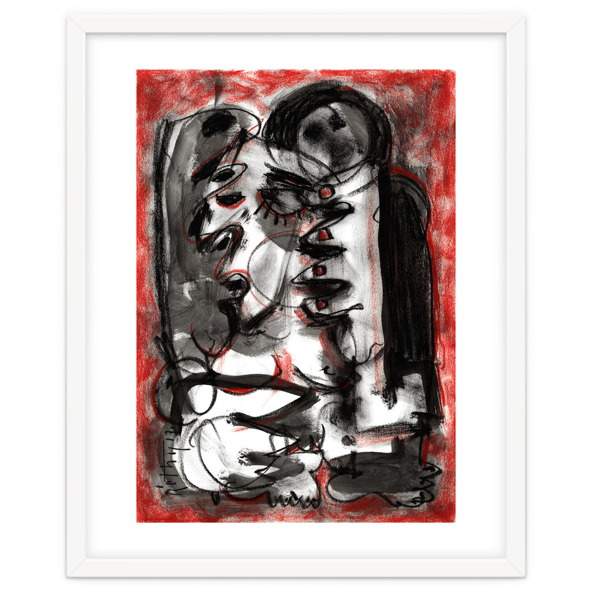 Shame - white background