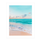 Ocean Bliss, Nature Landscape Sea Travel Tropical, Nordic Luxe Photography Pastel Island Digital (Print Only) thumbnail