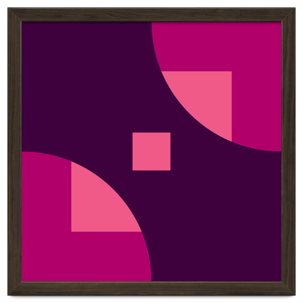 Geometric Shapes No. 1 - purple & pink squares