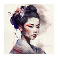 Watercolor Modern Geisha #8 (Print Only)