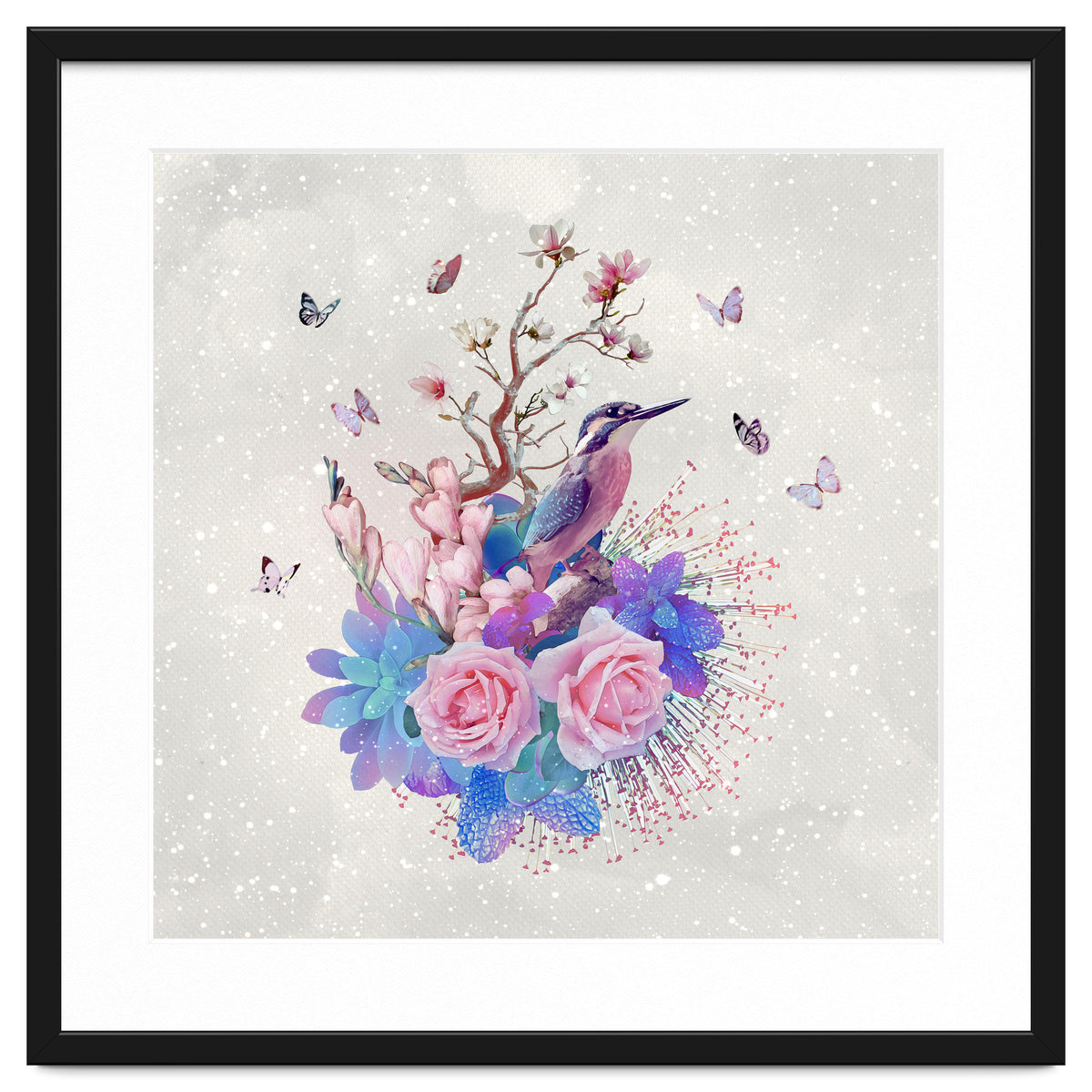 Floral Alcedo Atthis