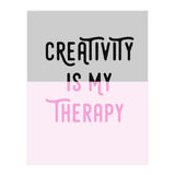 Creativity Is My Therapy Pink (Print Only) thumbnail