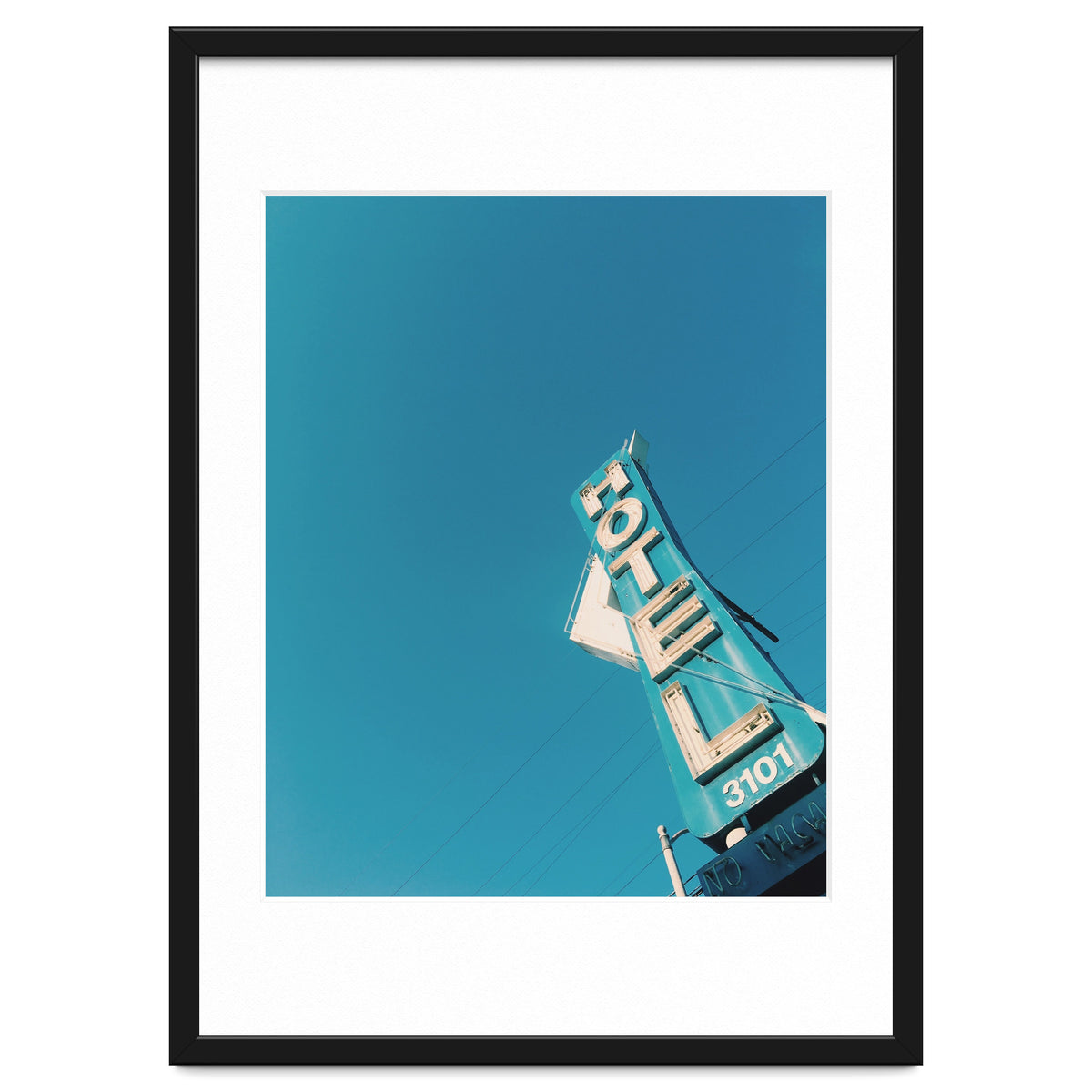 Hotel sign in California