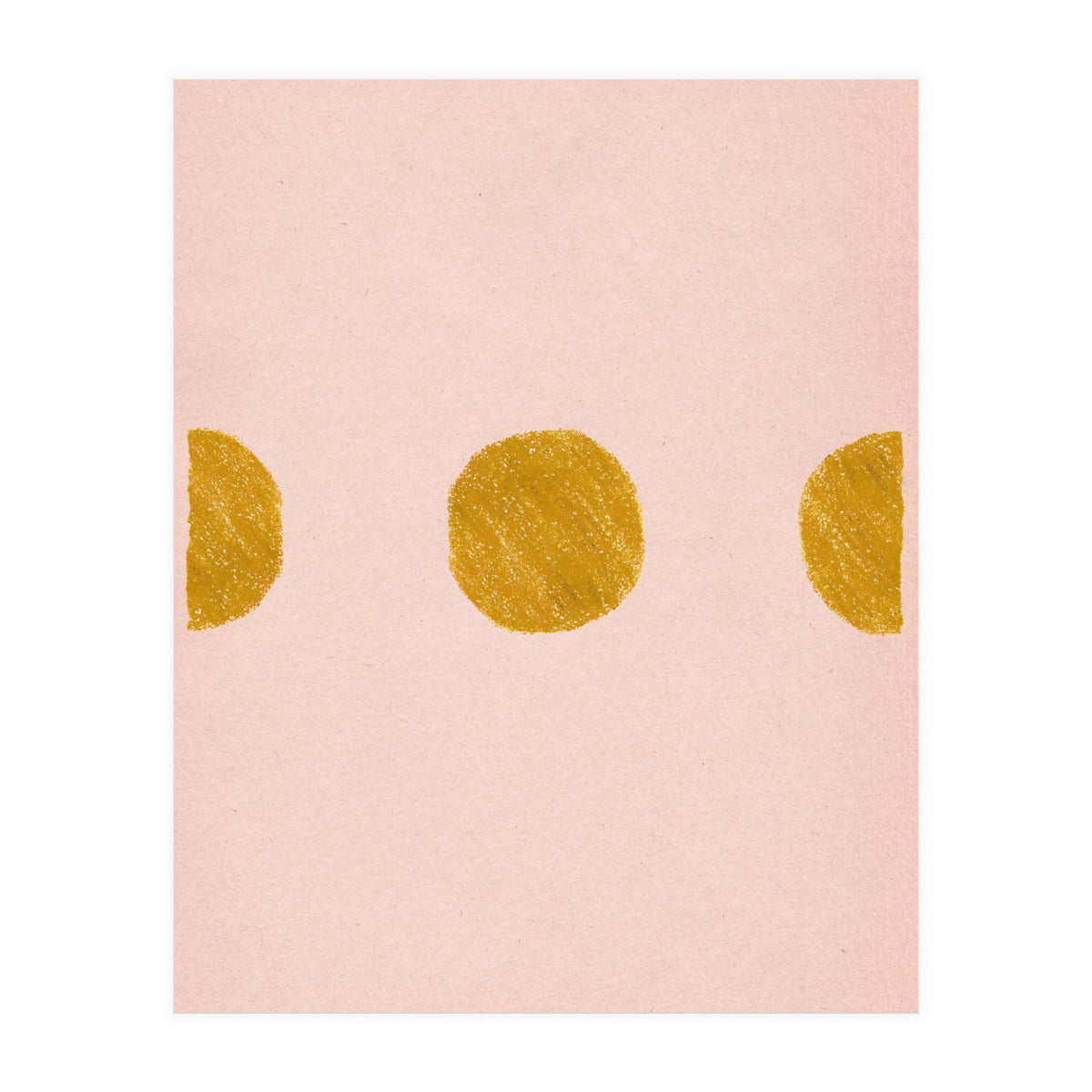 Pink and rust minimalist shapes (Print Only)