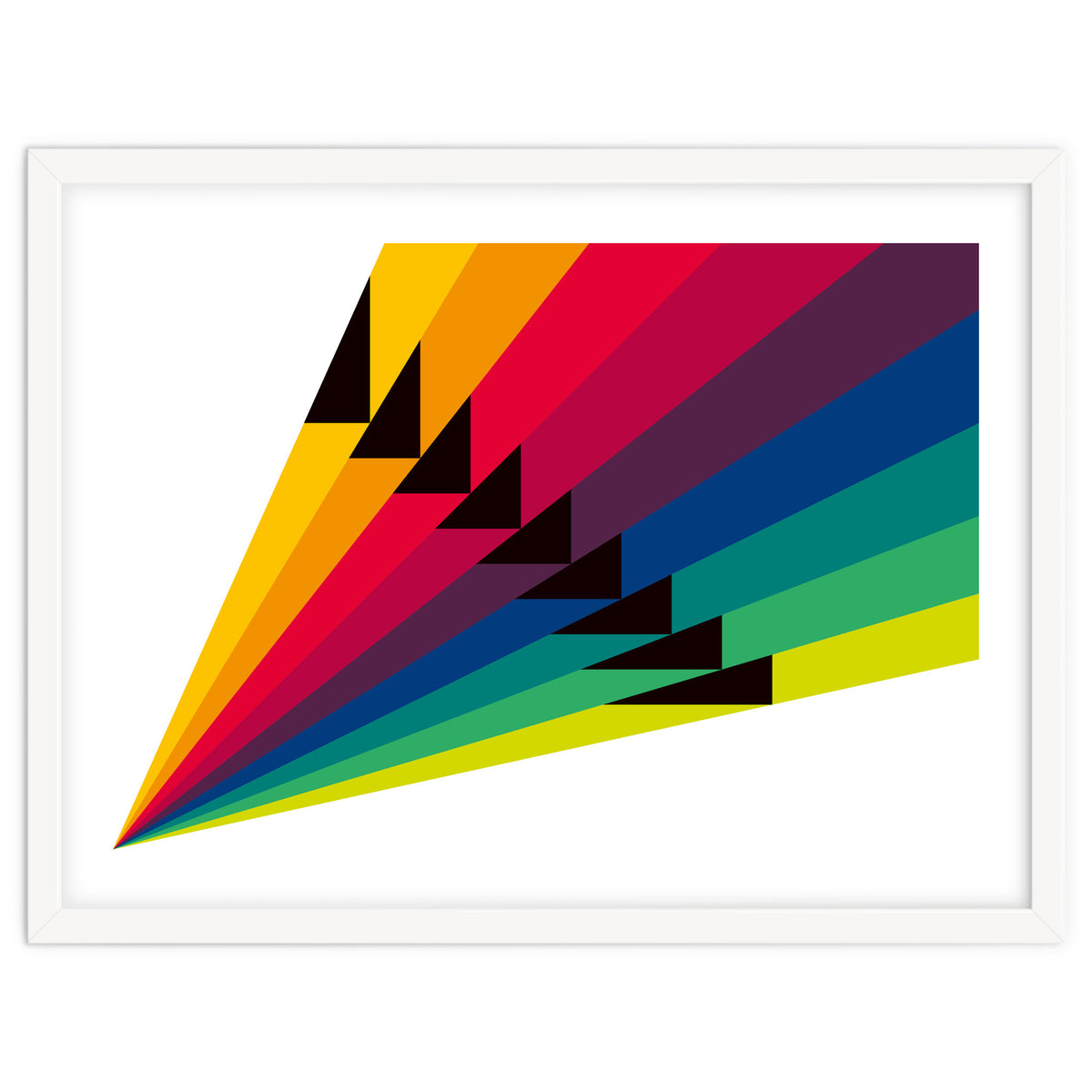 Geometric shapes No. 255 - multi coloured stripes