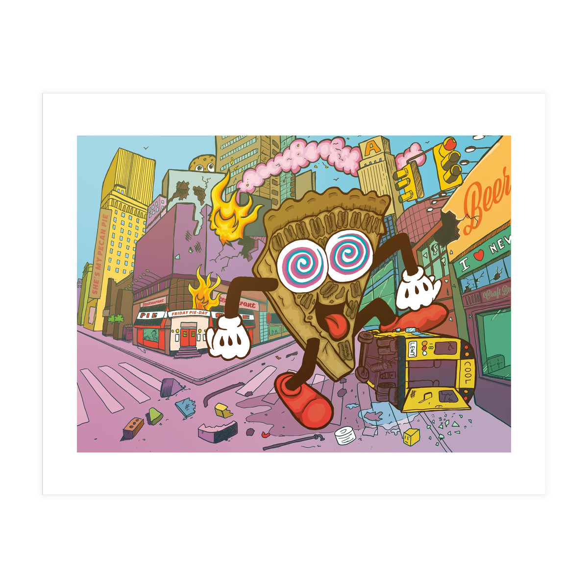 Pecan Psychosis - 12.3% ABV Bourbon Barrel Aged Pecan Maple Stout - Amundsen Brewery (Print Only)