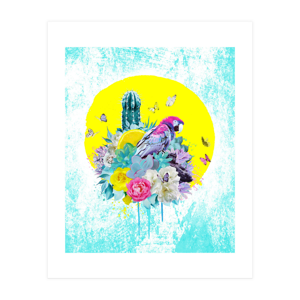 Floral Ara  (Print Only)